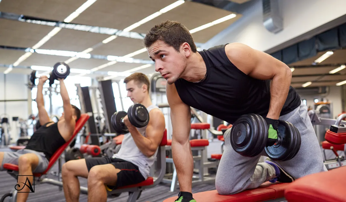 Rutina de musculación en gym