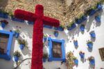 Patio decorado para las fiestas de las cruces de mayo en el aljarafe